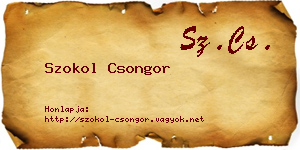 Szokol Csongor névjegykártya